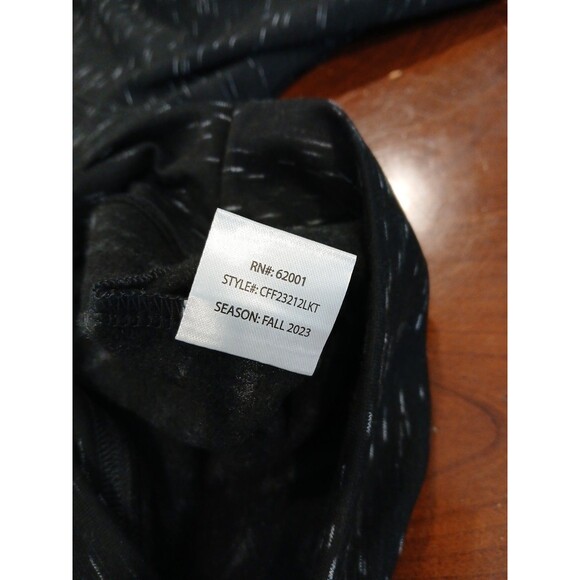 California Shirt Co Sweatshirt Men Medium Black White Space Dye 1/4 Zip Fleece - Picture 9 of 9